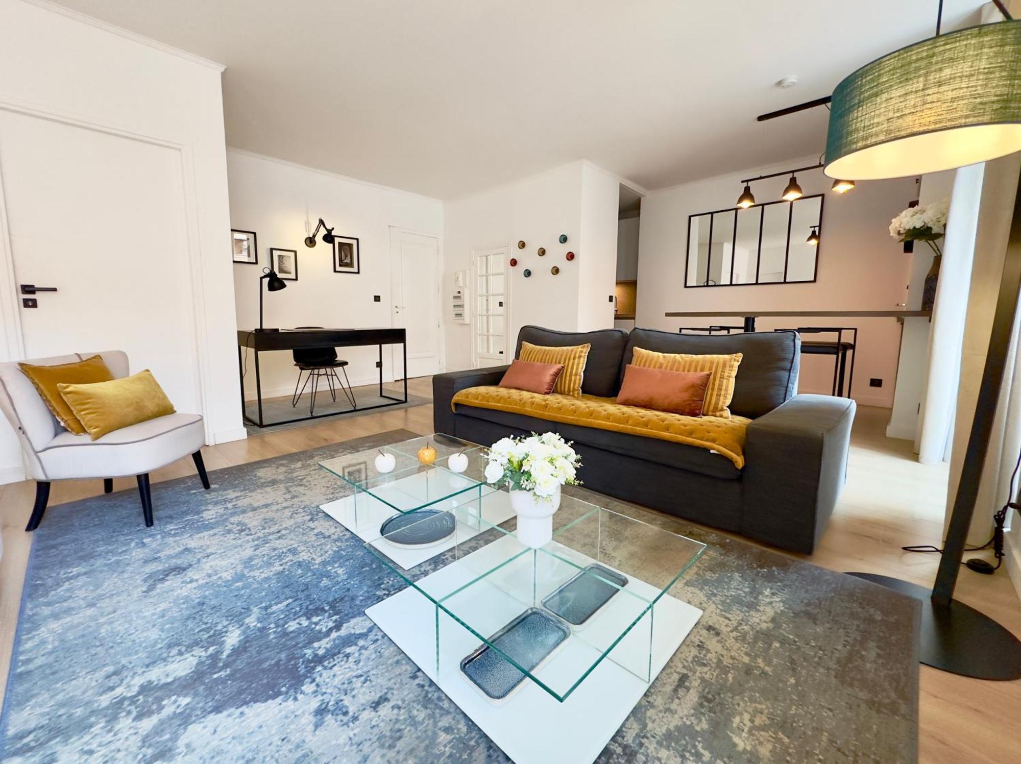 Luxueux 3 Pieces 80M2 - 2Ch - 2 Sdb - 1Mn Beach Croisette Кан Екстериор снимка