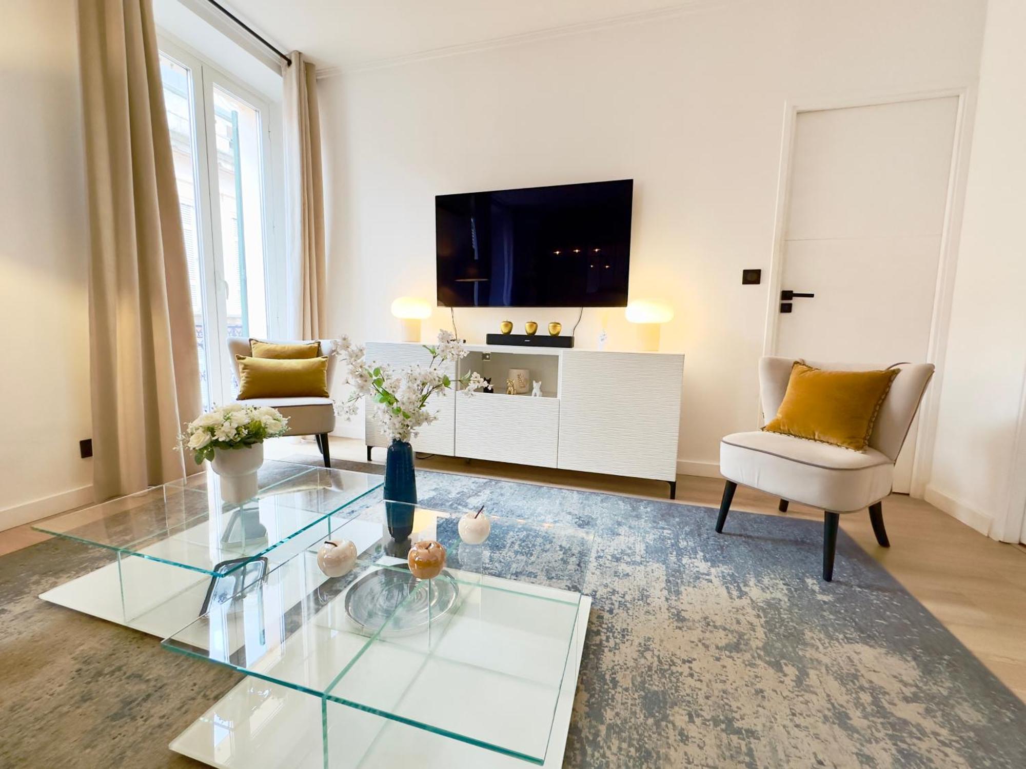 Luxueux 3 Pieces 80M2 - 2Ch - 2 Sdb - 1Mn Beach Croisette Кан Екстериор снимка